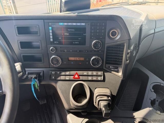 Mercedes-Benz Antos 2543 L с въртящи се стени, задна платформа BÄR 2 500 кг, теглич Mercedes-Benz Antos 2543 L Schwenkwand LBW BÄR 2.500kg AHK