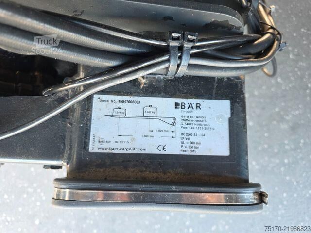 Mercedes-Benz Antos 2543 L, oldalra nyitható felépítmény, BÄR 2.500 kg-os emelőhátfal, vonóhorog Mercedes-Benz Antos 2543 L Schwenkwand LBW BÄR 2.500kg AHK