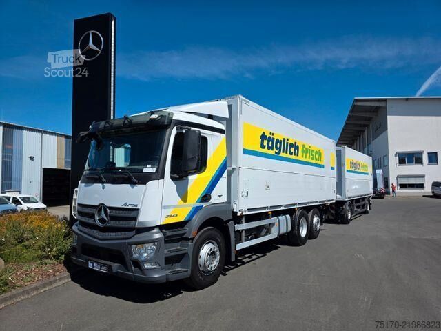 Mercedes-Benz Antos 2543 L, oldalra nyitható felépítmény, BÄR 2.500 kg-os emelőhátfal, vonóhorog Mercedes-Benz Antos 2543 L Schwenkwand LBW BÄR 2.500kg AHK