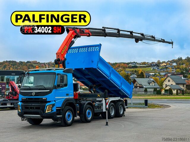 Grue montée sur camion VOLVO FMX 420 Kipper 5,40m *PK 34002/FUNK *8x4