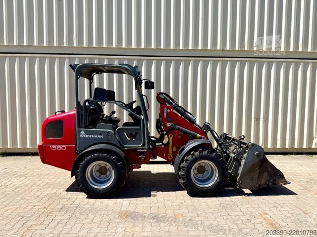 Cargadora de ruedas WEIDEMANN 1380 Hoflader/ 2020 BJ / 1.778 H / Klappschaufel