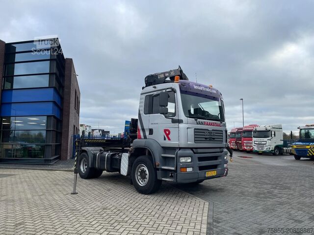Standaard trekker MAN TGA 18.310 Hiab 166 E-3 HIDUO Crane-Kran + Remo...