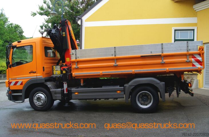 Tresidig tippbil Mercedes-Benz ATEGO 1222 BB 4x2 / EEV / Palfinger PK 9002 EH / MEILLER