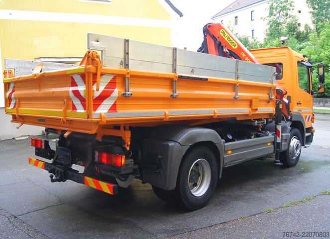 Tresidig tippbil Mercedes-Benz ATEGO 1222 BB 4x2 / EEV / Palfinger PK 9002 EH / MEILLER