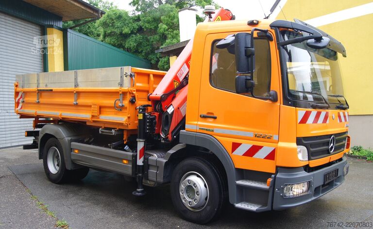 Tresidig tippbil Mercedes-Benz ATEGO 1222 BB 4x2 / EEV / Palfinger PK 9002 EH / MEILLER