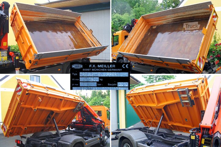 Kipper LKW Mercedes-Benz ATEGO 1222 BB 4x2 / EEV / Palfinger PK 9002 EH / MEILLER