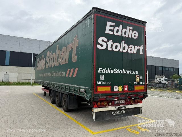 Åben sættevogn med presenning Schmitz Cargobull Curtainsider Mega