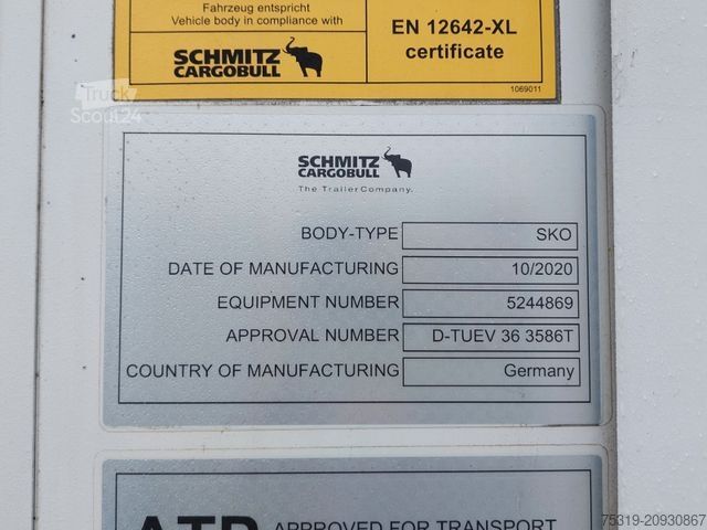 Kühlauflieger SCHMITZ CARGOBULL SKO 24 Thermo King SLXi 300