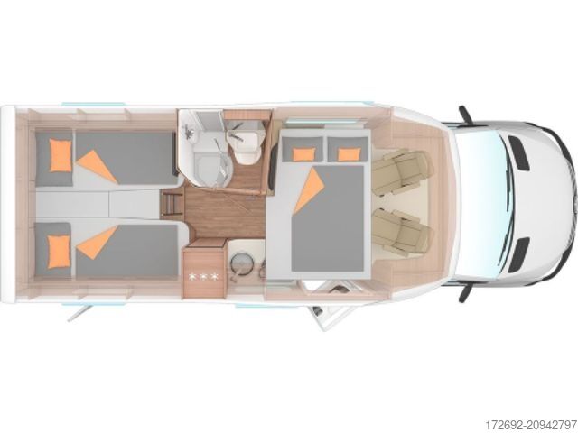 Halvintegreret autocamper WEINSBERG CaraCompact 640 MEG Suite EDITION [PEPPER]