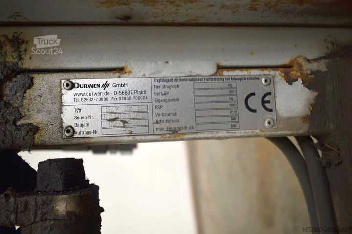 διαμορφωτής πιρουνιών DURWEN SZV 25 S, Breite 1250 mm