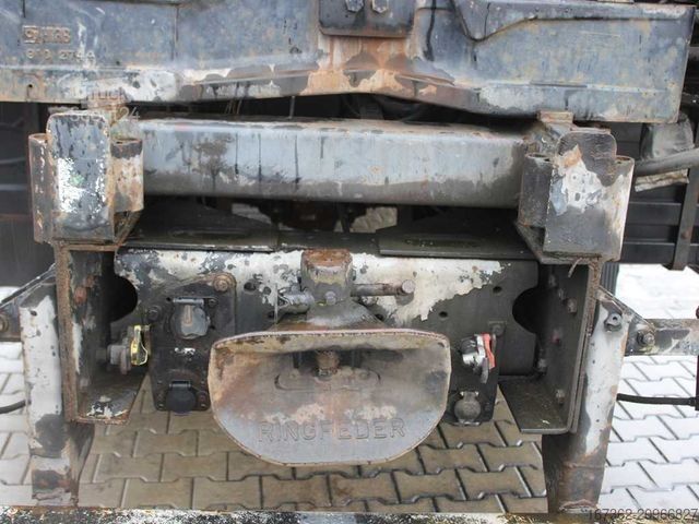 Ciężarówka z płaską platformą RENAULT Kerax 260.19, EURO 2, SIDEWALLS, CRANE HIAB 112