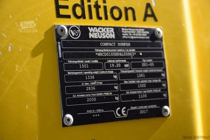 Mini dumper WACKER NEUSON Nesuson Wacker 150.1 S -stock id108