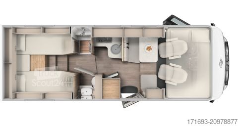 Integrated camper Carado I 447 Pro+ 8G/Combi 6E/mse uvm.