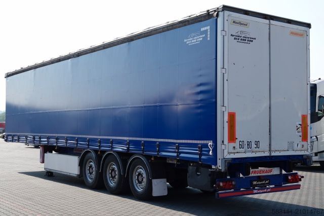 Semi-remorque bâchée FRUEHAUF FIRANKA / STANDARD / MOCNA POD?OGA SZYNA DESKA /