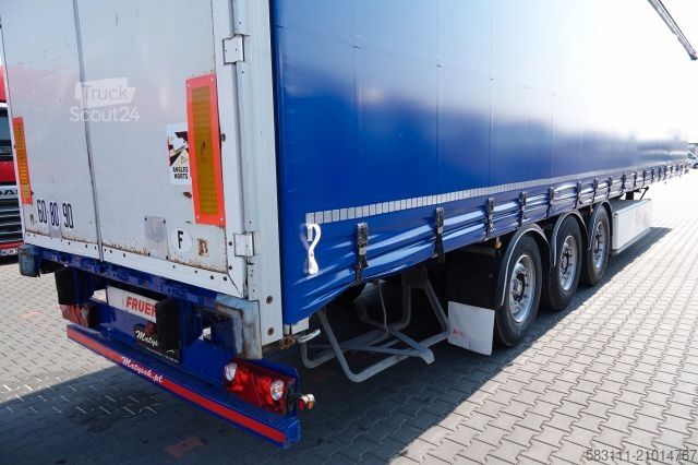 Semi-remorque bâchée FRUEHAUF FIRANKA / STANDARD / MOCNA POD?OGA SZYNA DESKA /