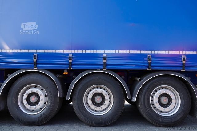 Semi-remorque bâchée FRUEHAUF FIRANKA / STANDARD / MOCNA POD?OGA SZYNA DESKA /