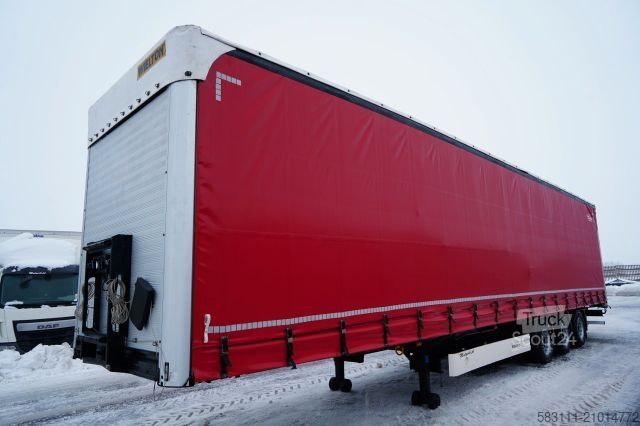 Open oplegger met zeil WIELTON FIRANKA / MEGA / DACH PODNOSZONY / SYSTEM BDE -