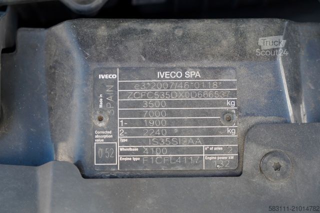 Рефрижераторний фургон IVECO DAILY 35-180 / KONTENER - FIRANKA / AUTOMAT / WI