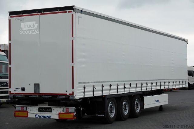 Otvorena poluprikolica sa ceradom KRONE FIRANKA / STANDARD / 2X  O? PODNOSZONA