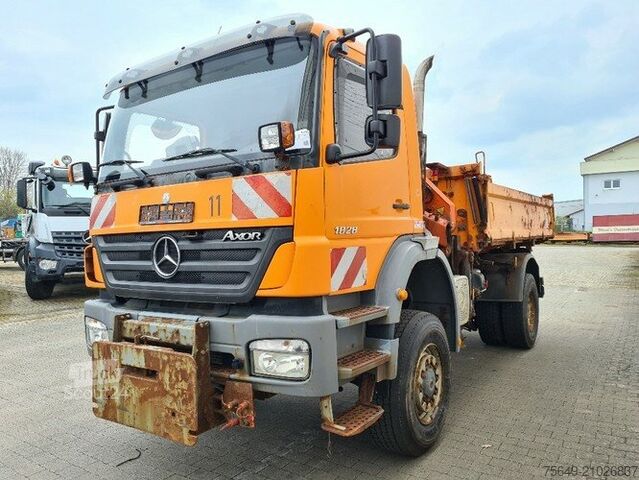 Tornkran Mercedes-Benz Axor 1828 AK 4x4 Axor 1828 AK 4x4, Winterdienstausstattung, Kran Atlas AK 65.2, Funk