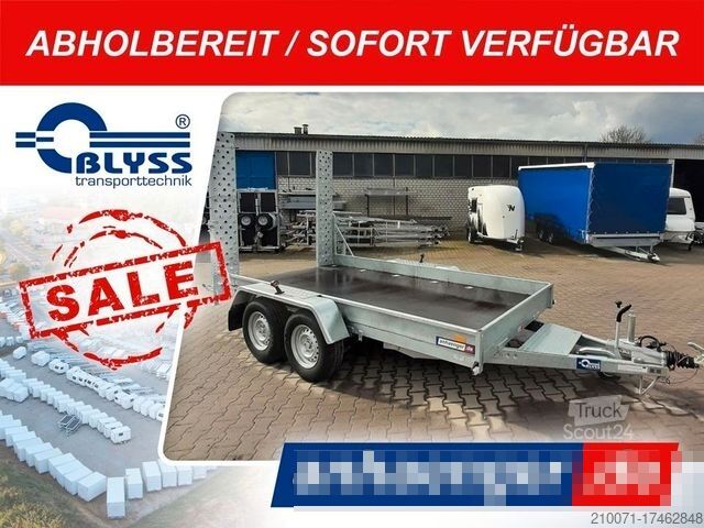 Přívěs na auto BLYSS Baumaschinentransporter 380x180cm 3500kg zGG