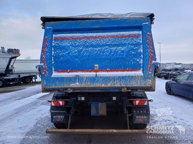 Kipper Auflieger Meiller Kipper Stahlrundmulde 25m³