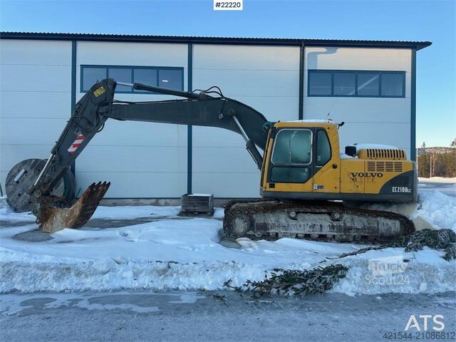 Crawler excavator Volvo EC210 BLC excavator w/ toothed bucket. WATCH VIDEO