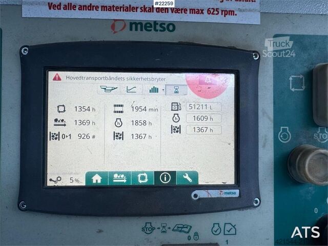 Trituradora de escombros Metso LT1110S impact crusher with screen