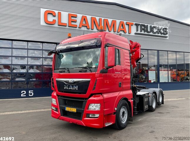  Man TGX 28.440 Euro 6 Fassi 23 Tonmeter laadkraan +...