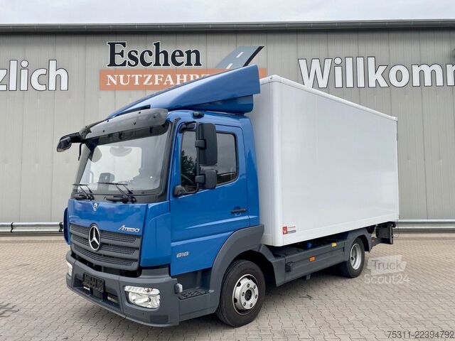Kasa kamyoneti MERCEDES-BENZ Atego 818 4,35mKoffer*LBW+Tür*3x Sitze*AC*Autom.