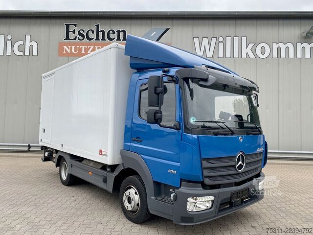 Kasa kamyoneti MERCEDES-BENZ Atego 818 4,35mKoffer*LBW+Tür*3x Sitze*AC*Autom.