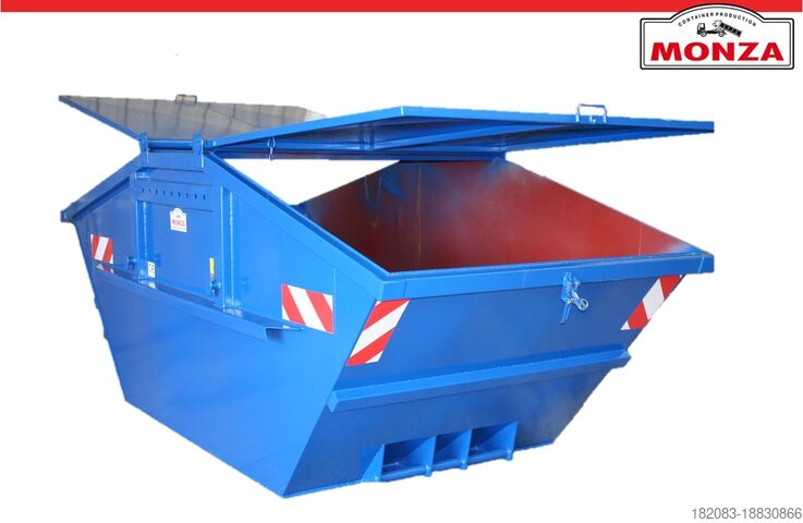 Hoppa över container Monza 7 m³ - Absetzmulde - Stahldeckel