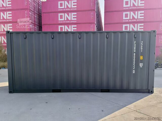 Jūras konteiners 20 Fuß Seecontainer /One Way / Anthrazit / self storage / Lagercontainer / 6m