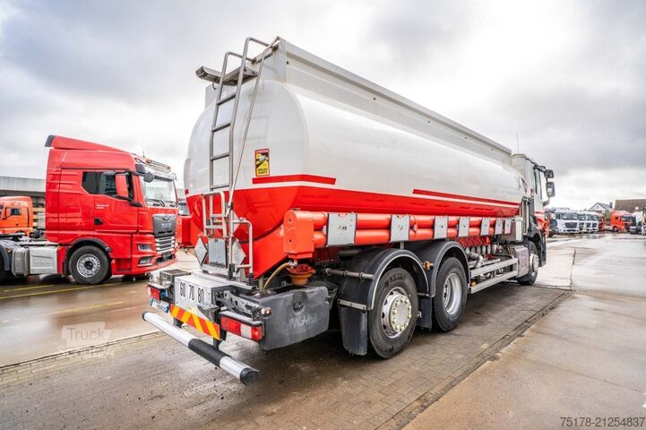 Fuel tanker RENAULT T 380 P // CUVE ALU MAGYAR 21.000L+7COMP