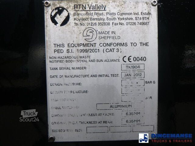 Tank Vallely Vacuum tank alu 30 m3 / 1 comp + Engine