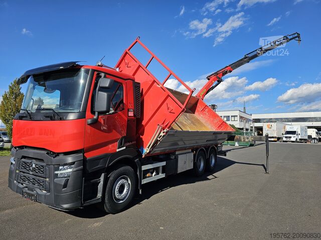 Nákladné auto so sklápačom Renault C440 6x4 Kipper  Palfinger PK19001 SLD5