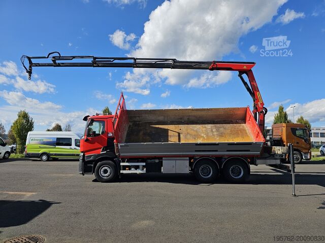 Nákladné auto so sklápačom Renault C440 6x4 Kipper  Palfinger PK19001 SLD5