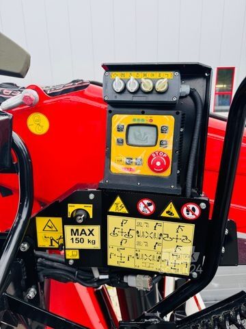 Auflieger  Wiese Baustoffauflieger mit Fassi Kran F240