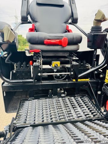 Auflieger  Wiese Baustoffauflieger mit Fassi Kran F240