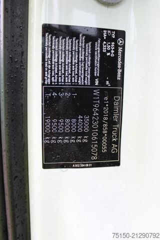 Trójstronna wywrotka MERCEDES-BENZ 3545 8x4 BB RETARDER BORDMATIK AHK Nr.: 078
