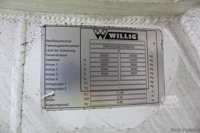 Tankauflieger  WILLIG Diesel/Benzin SELBSTAUSLÄUFER Nr.: 018