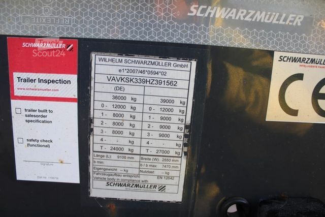 Semirremolque volquete SCHWARZMÜLLER Kippmulde THERMO ALLRAD deck Nr: 562