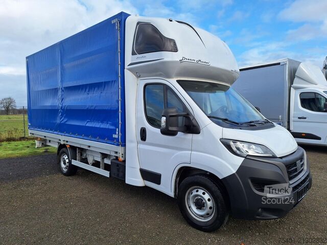 Gardinsidet varebil Fiat Ducato 35 Pritsche Plane 180 Schlafkab. Klima