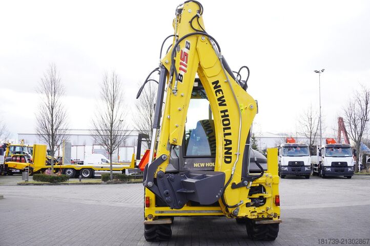Buldoexcavator New Holland B115B backhoe loader / 4600 MTH ! / 2020