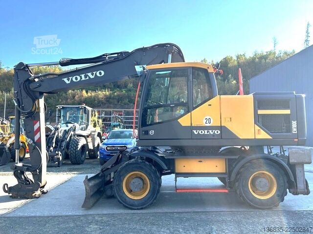 Gravemaskin på hjul Volvo EW 180 E