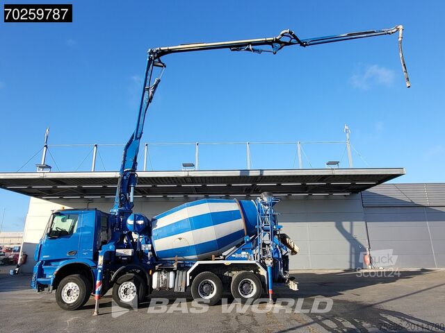 Jekleno vzmetenje Mercedes Arocs 3251 8X4 PUMI Putzmeister TMM 24 + Liebhe...