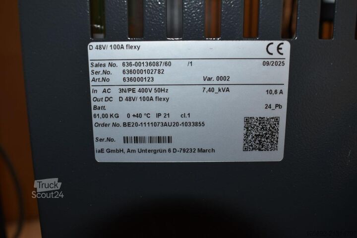 Truckbatteri INDUSTRIE AUTOMATION Flexy Plus D 48V/100A