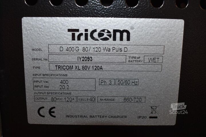 Batteria per carrello elevatore AIM TriCOM XL 80V / 120A