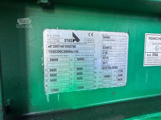 Damperli kamyon Stas **BELGIAN TRAILER-DAMAGE-UNFALL**