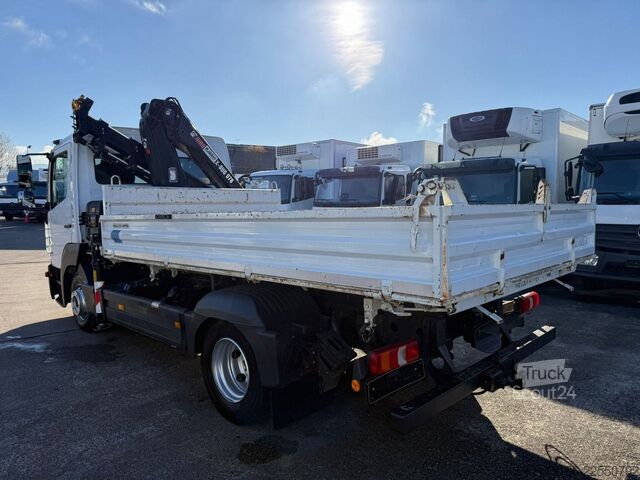 Trojstranný sklápač dodávka MERCEDES-BENZ ATEGO 816 Kipper 3-Seiten*KRAN HIAB X 078*2xAHK